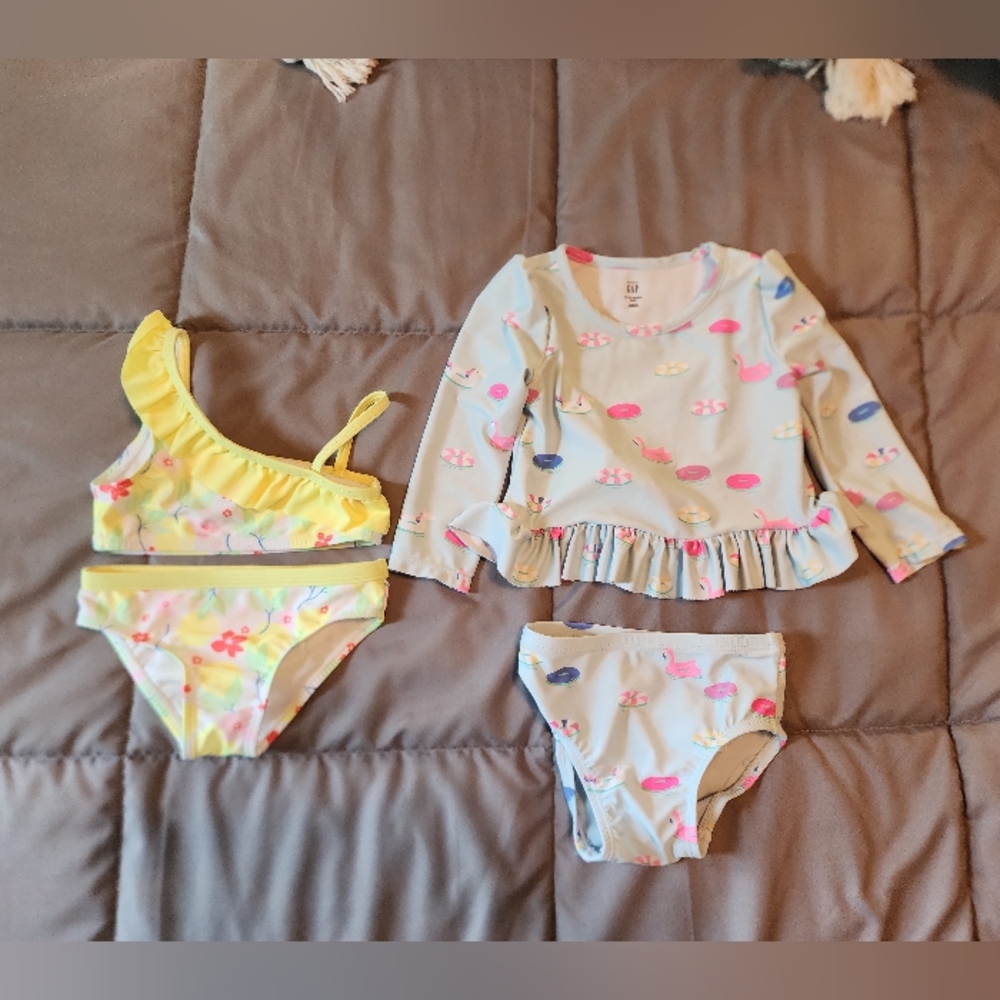 Infant Girls Swimsuits, Gap and Wonder Nation 18 months